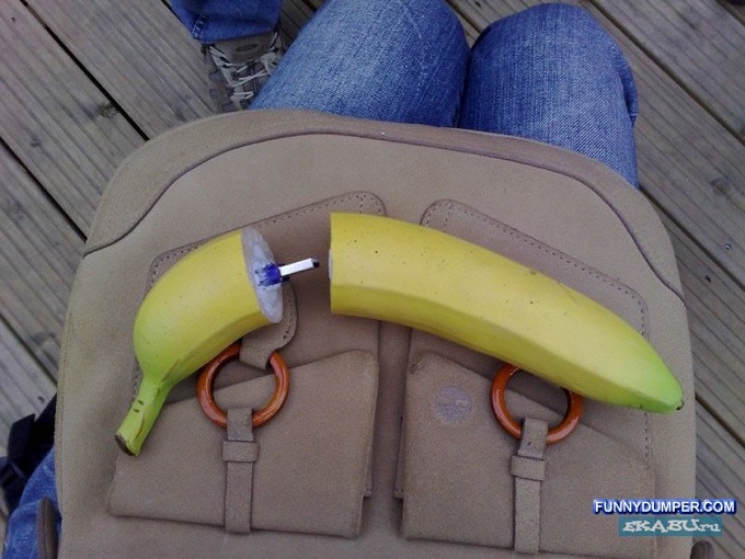 как засунуть банан