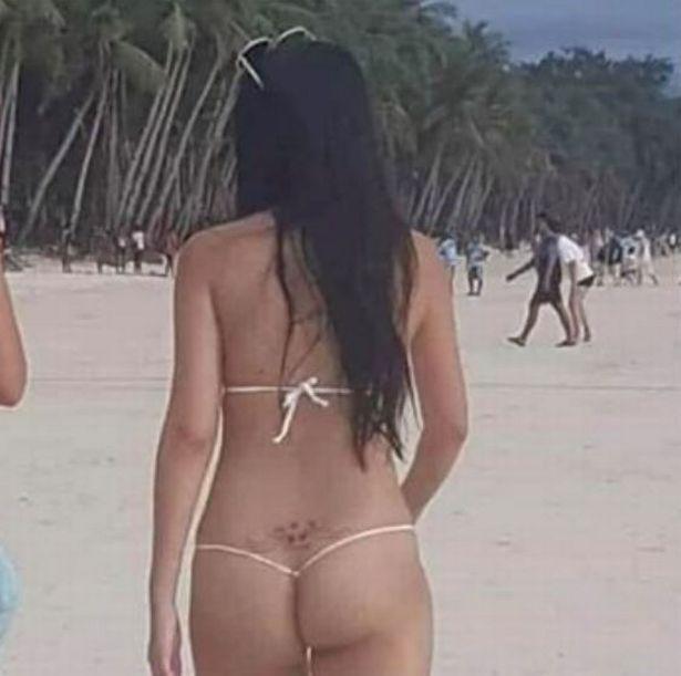 Обнаженные Девушки На Пляже В Микро Купальниках