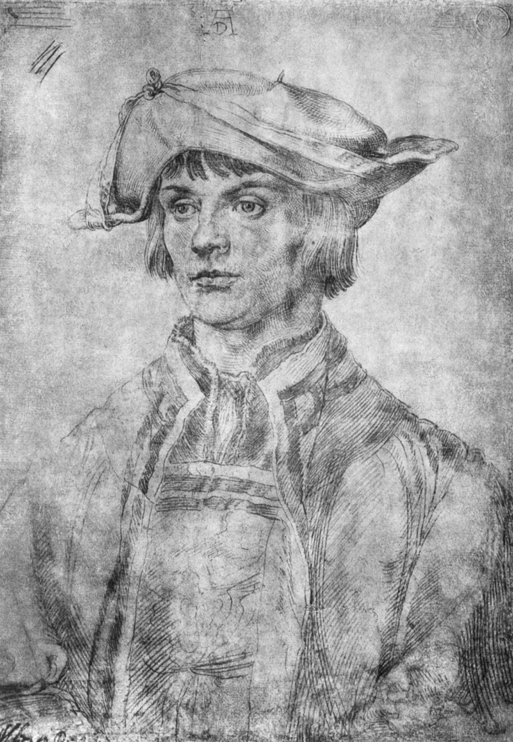 Дюрер портрет Лукаса Ван Лейдена