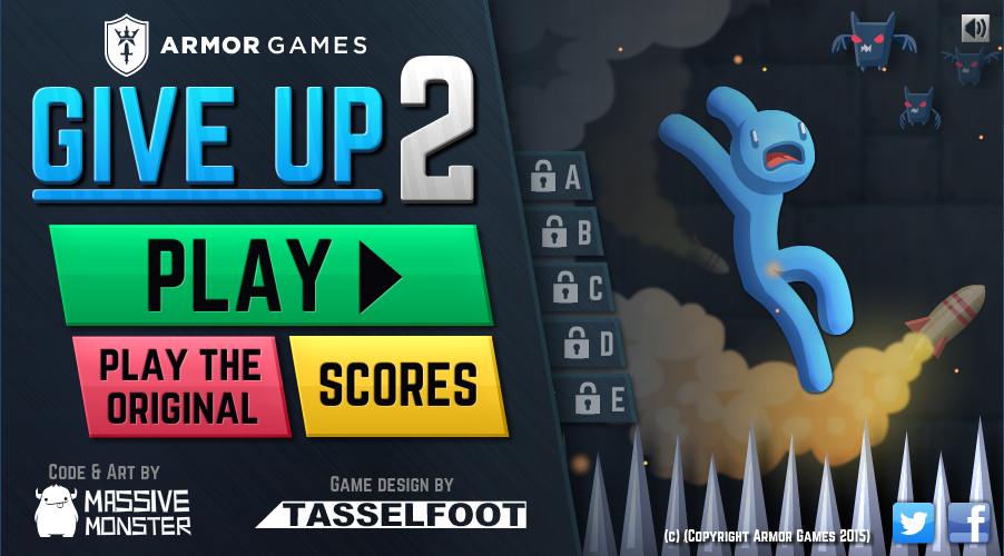 Give your game. Give up игра. Give up 2. One up игра. Massive Monster игры.