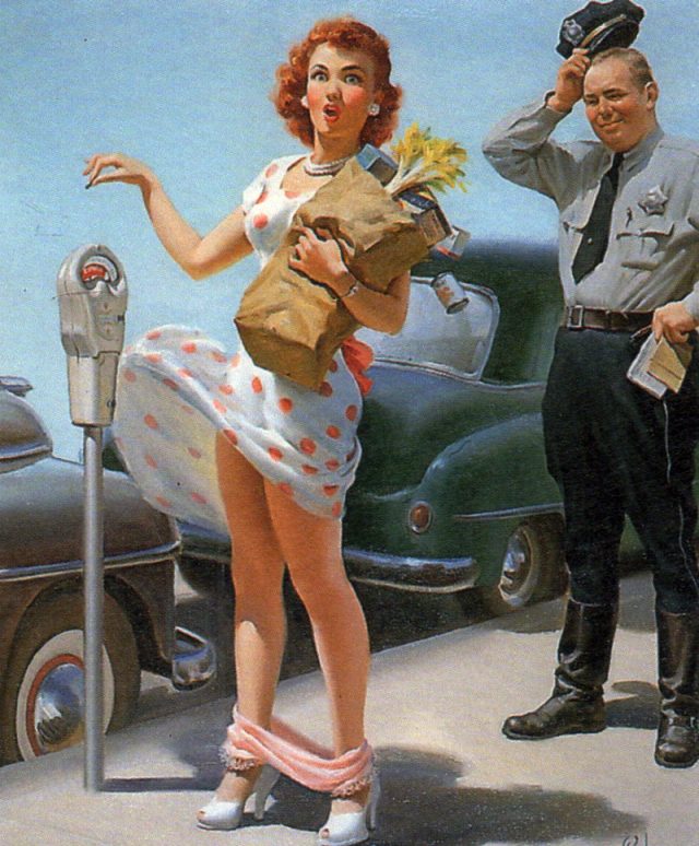 Арт Фрам — художник, который прославился картинами девушек со спадающими трусами