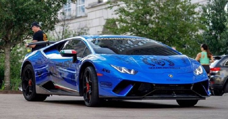 Lamborghini Huracan горит