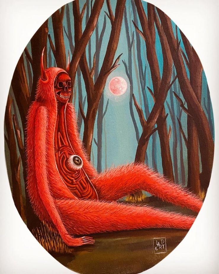 Оккультные твари из диких лесов: иллюстрации Luna Ana