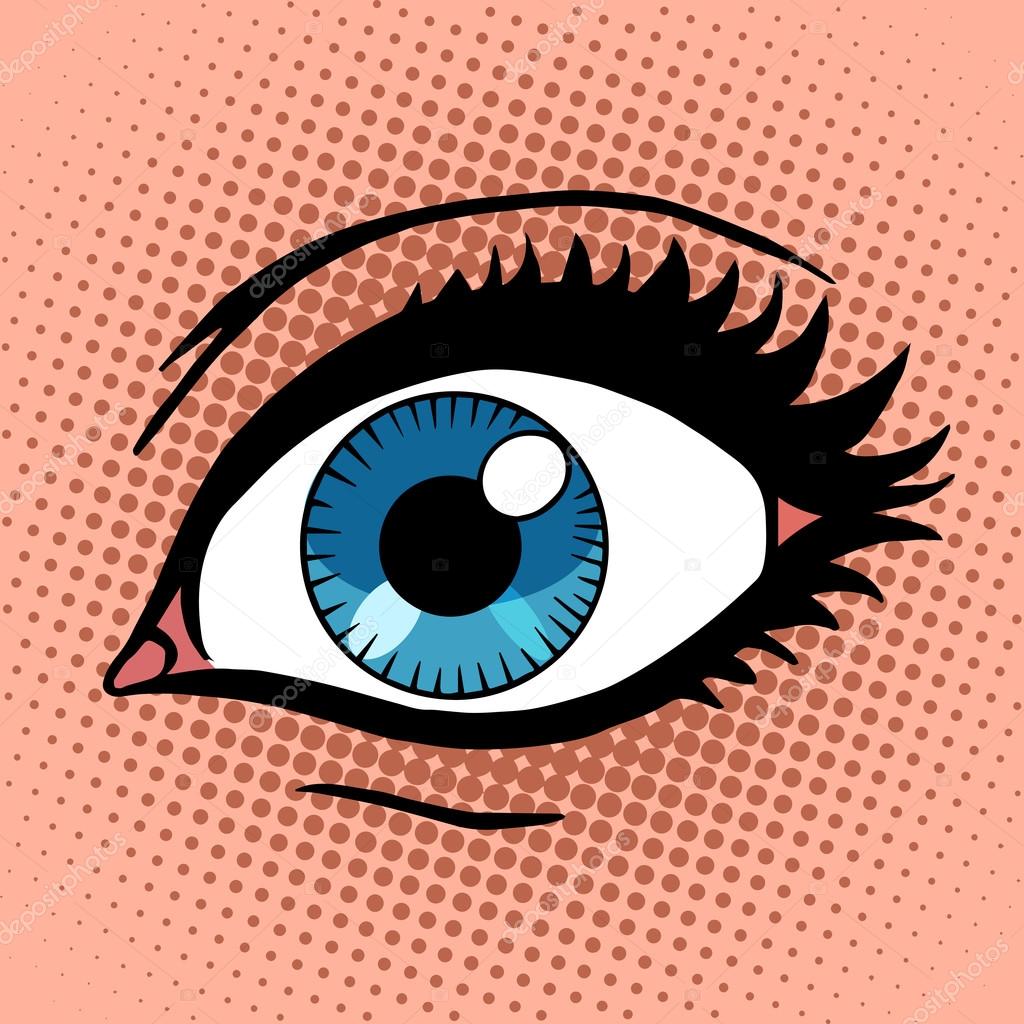 Глаз в стиле поп арт