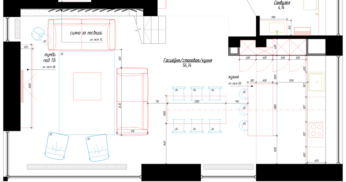 «Бетонная» кухня со встроенной в столешницу беспроводной зарядкой ...