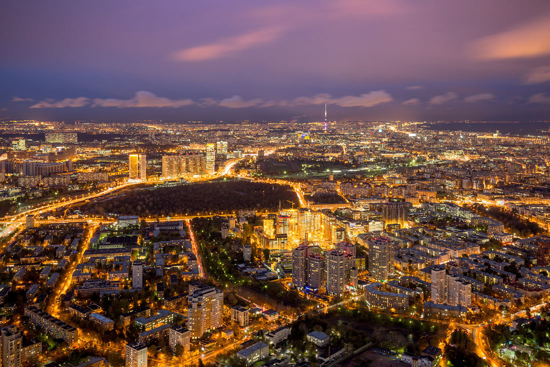 город москва сверху