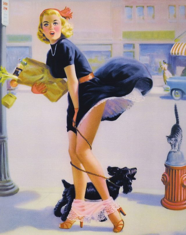 Арт Фрам — художник, который прославился картинами девушек со спадающими трусами