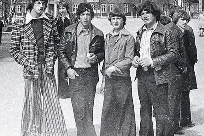 Купить Джинсы Мужские расклешенные джинсы 60-х 70-х годов, большие